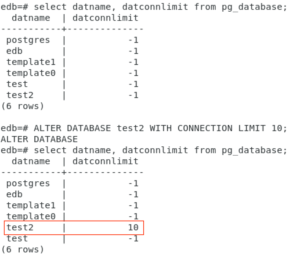 How to alter, rename, drop, and copy databases in PostgreSQL EDB