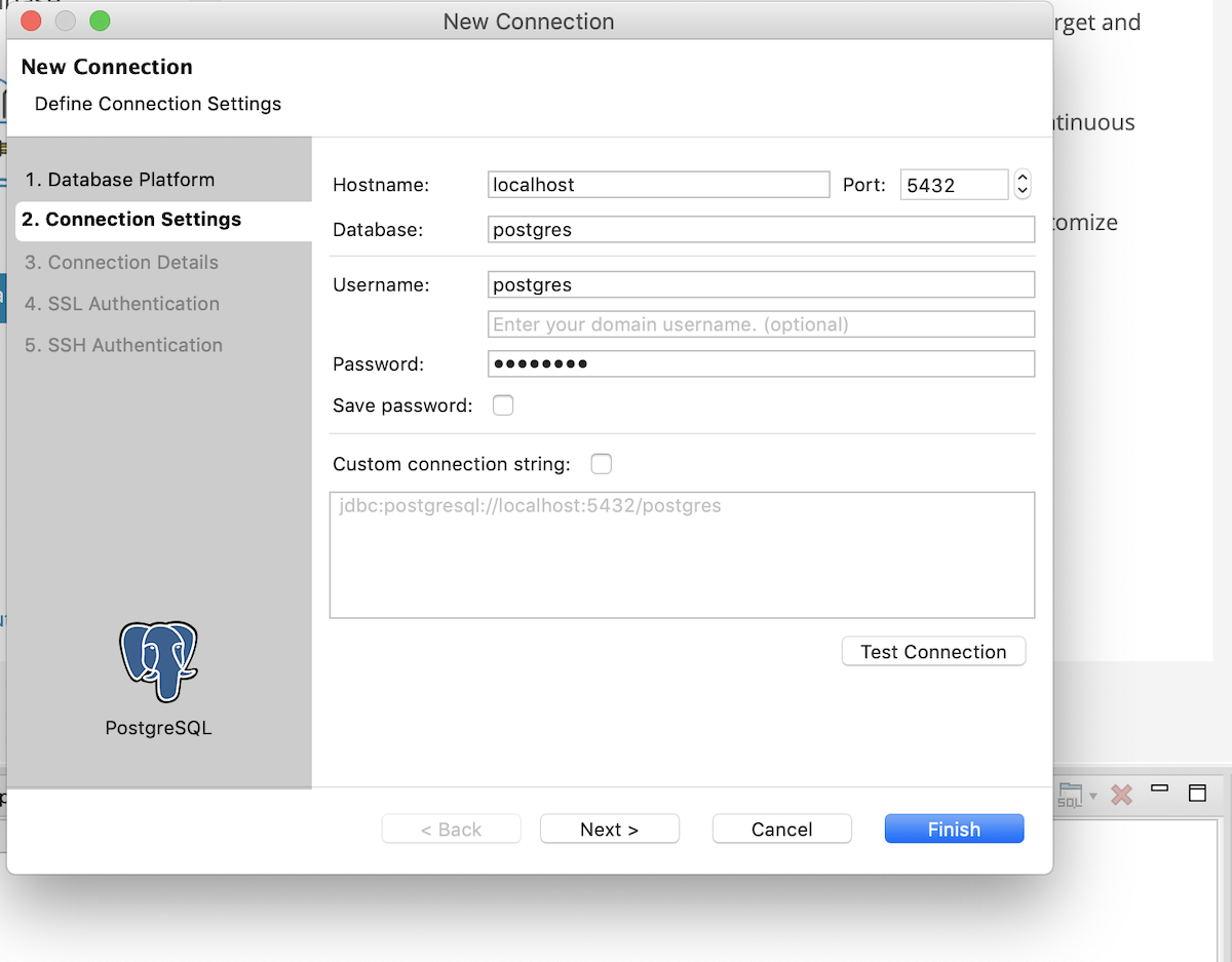 Using PostgreSQL with Toad Edge