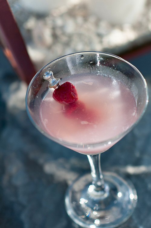 Raspberry Lemon Drop Martini a Lemon Drop with a Twist