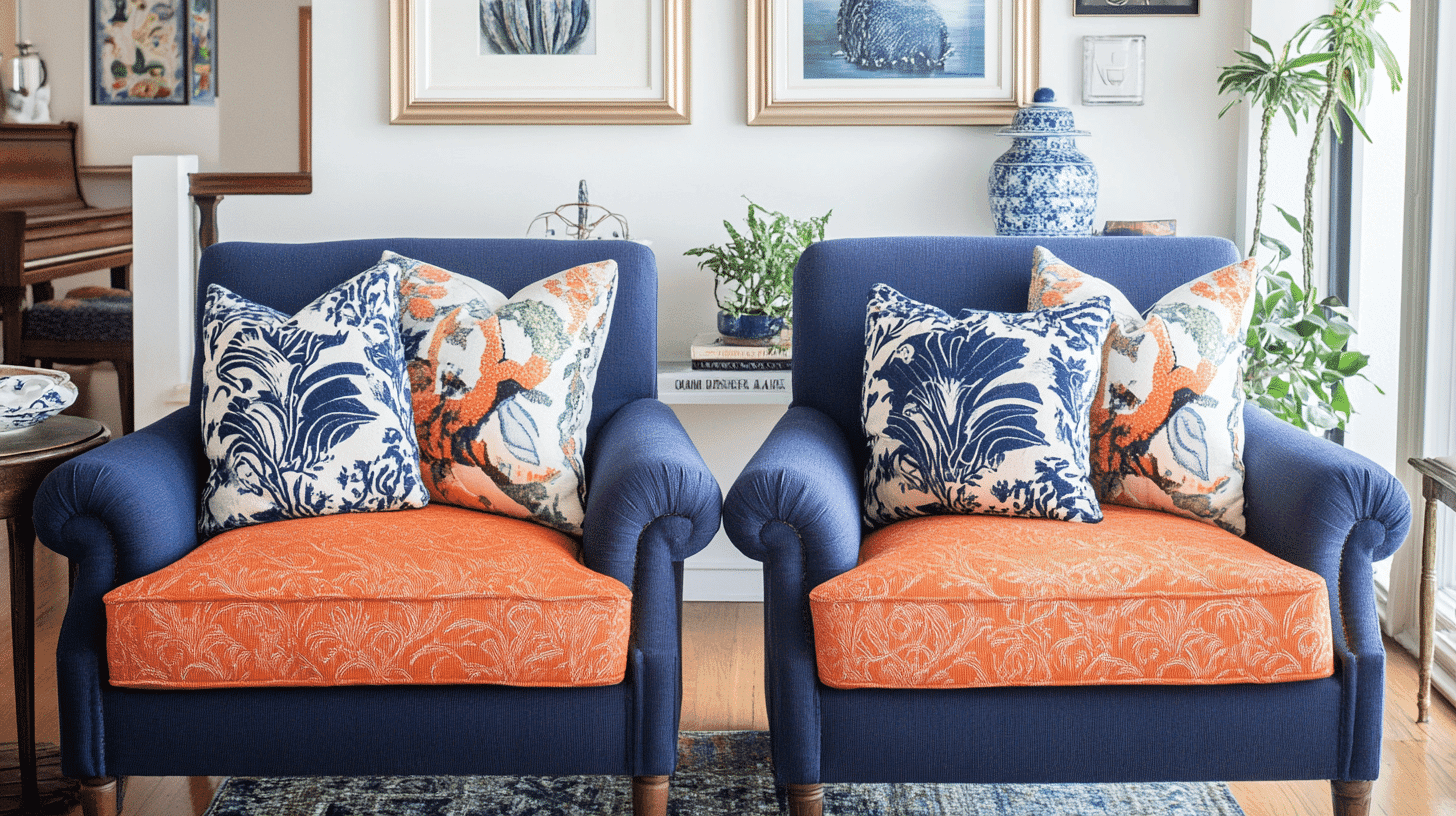 18 Stunning Navy and Orange Living Room Ideas Enthralling Gumption