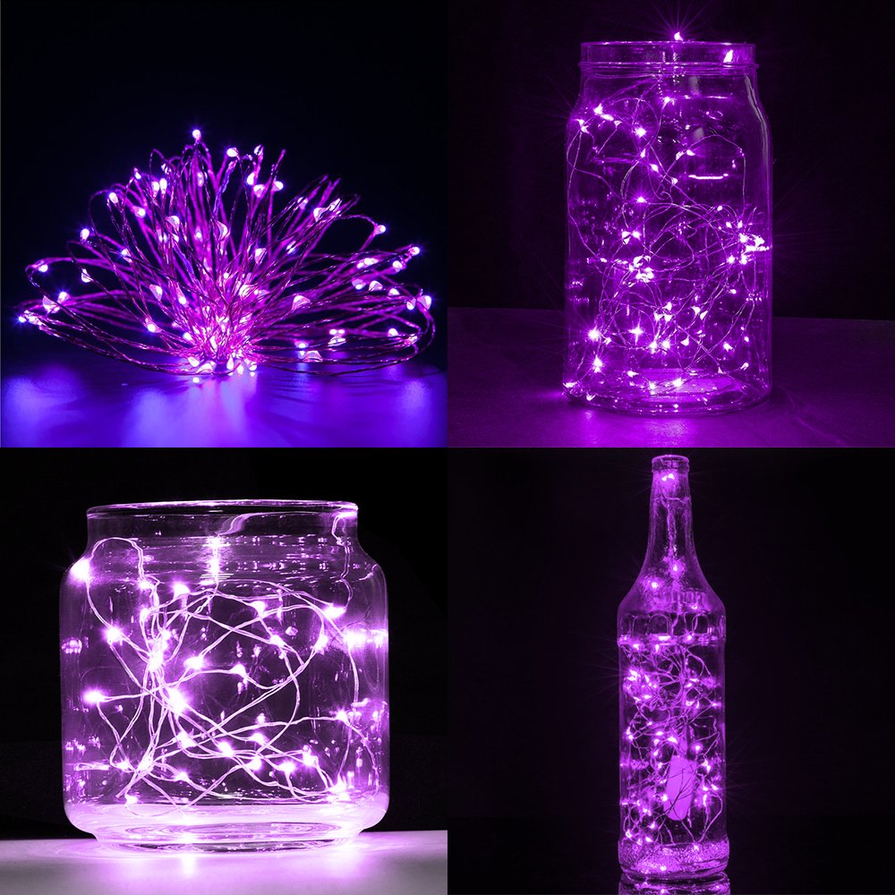6 Pack 3.3ft/1m LED Fairy String Lights Battery Operated for DIY Xmas