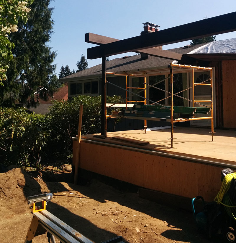 Seattle outdoor kitchen needs a roof