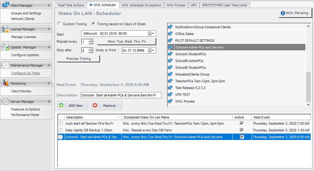 Remote PC Shutdown and Wake on Lan