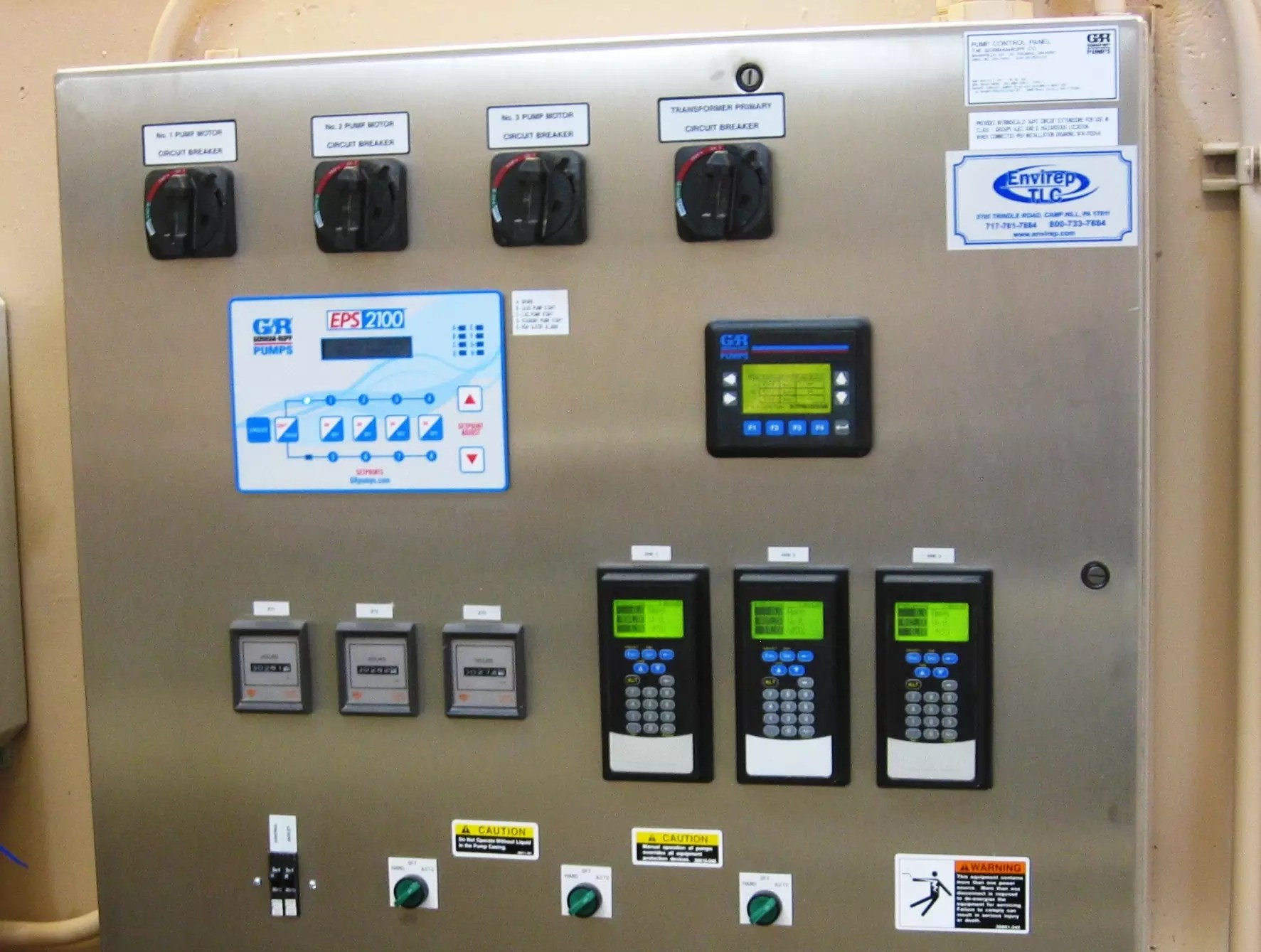 GormanRupp's Pump Control Panels with VFDs Envirep/TLC