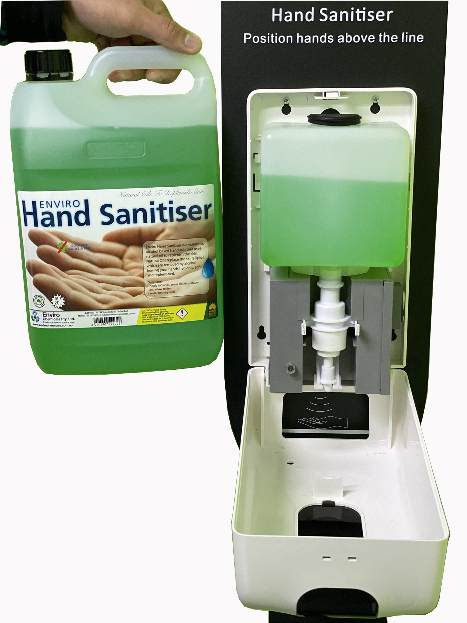 NoTouch Hand Sanitiser / Foam Soap Auto Sensor Dispenser Enviro