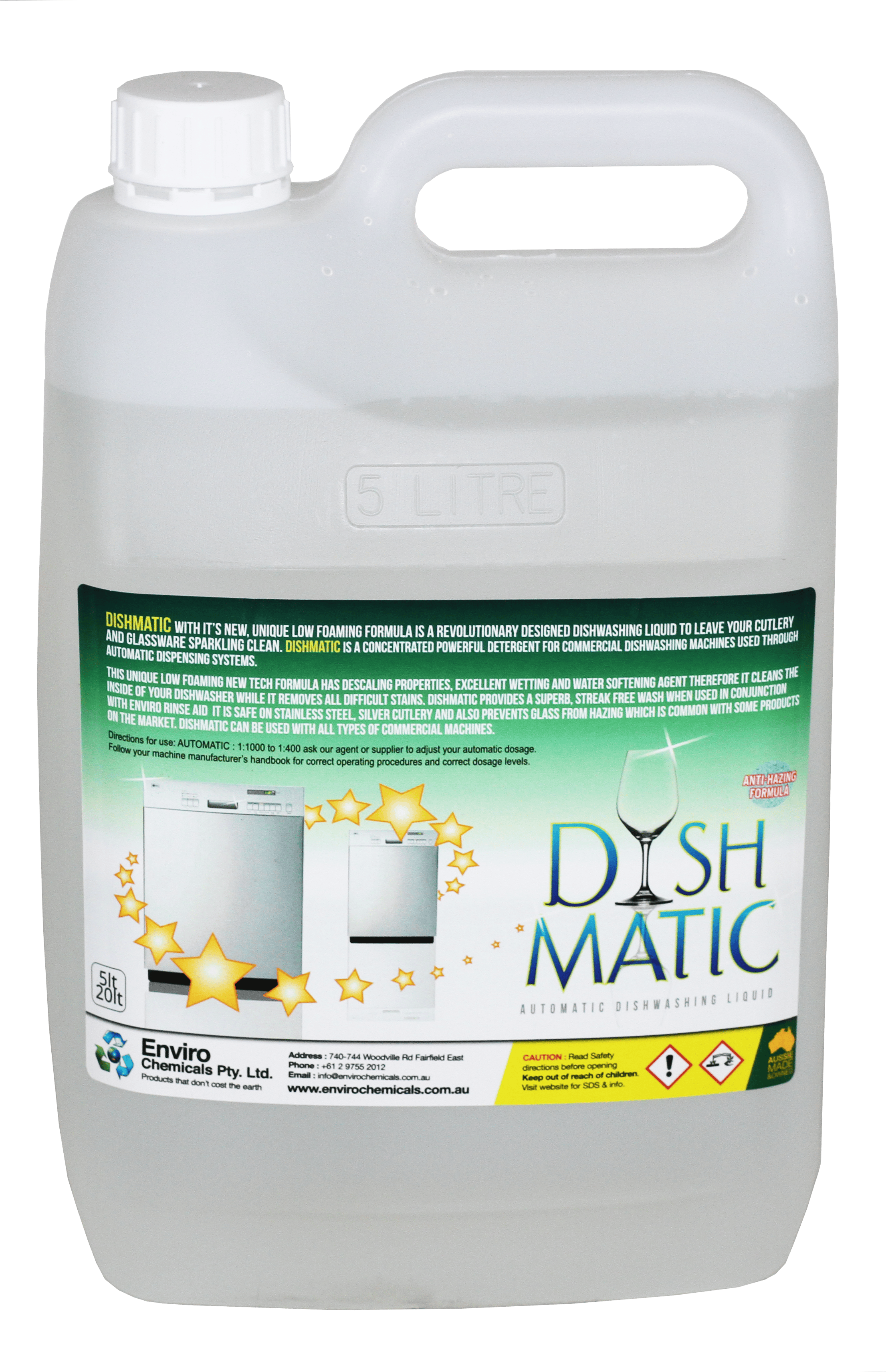 Machine Dishwashing Detergent DISHMATIC Enviro Chemicals & Cleaning