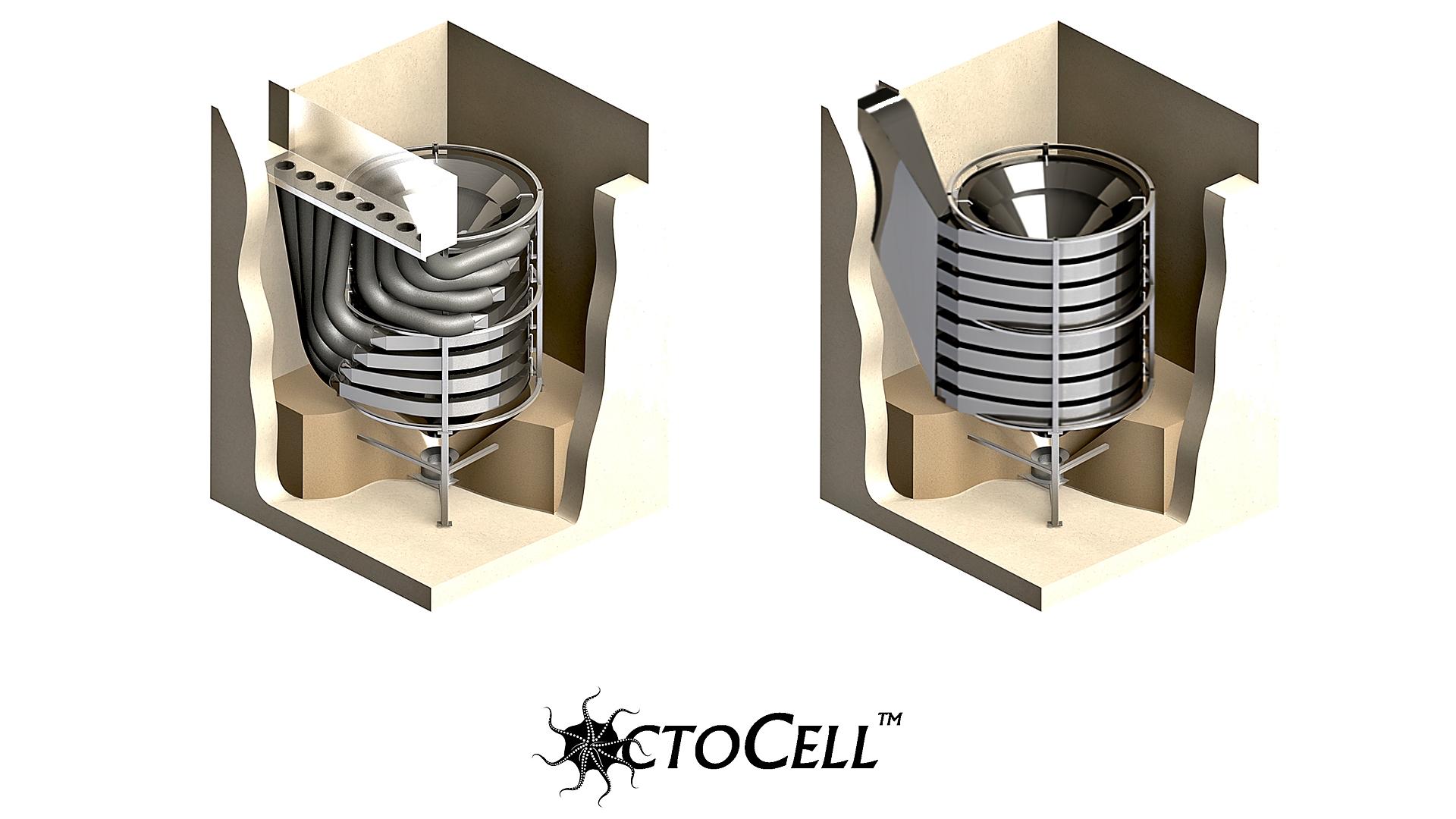 OctoCell™ & OctoCellV™ Stacked Tray Type Grit Removal Systems
