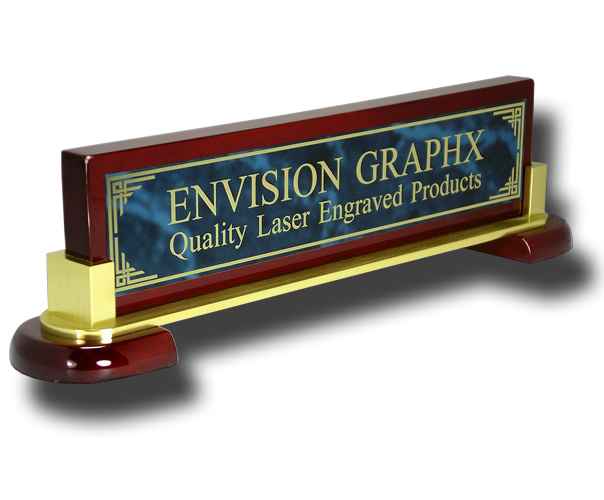 Brass name plate, desk nameplate, Executive Desk Accesory