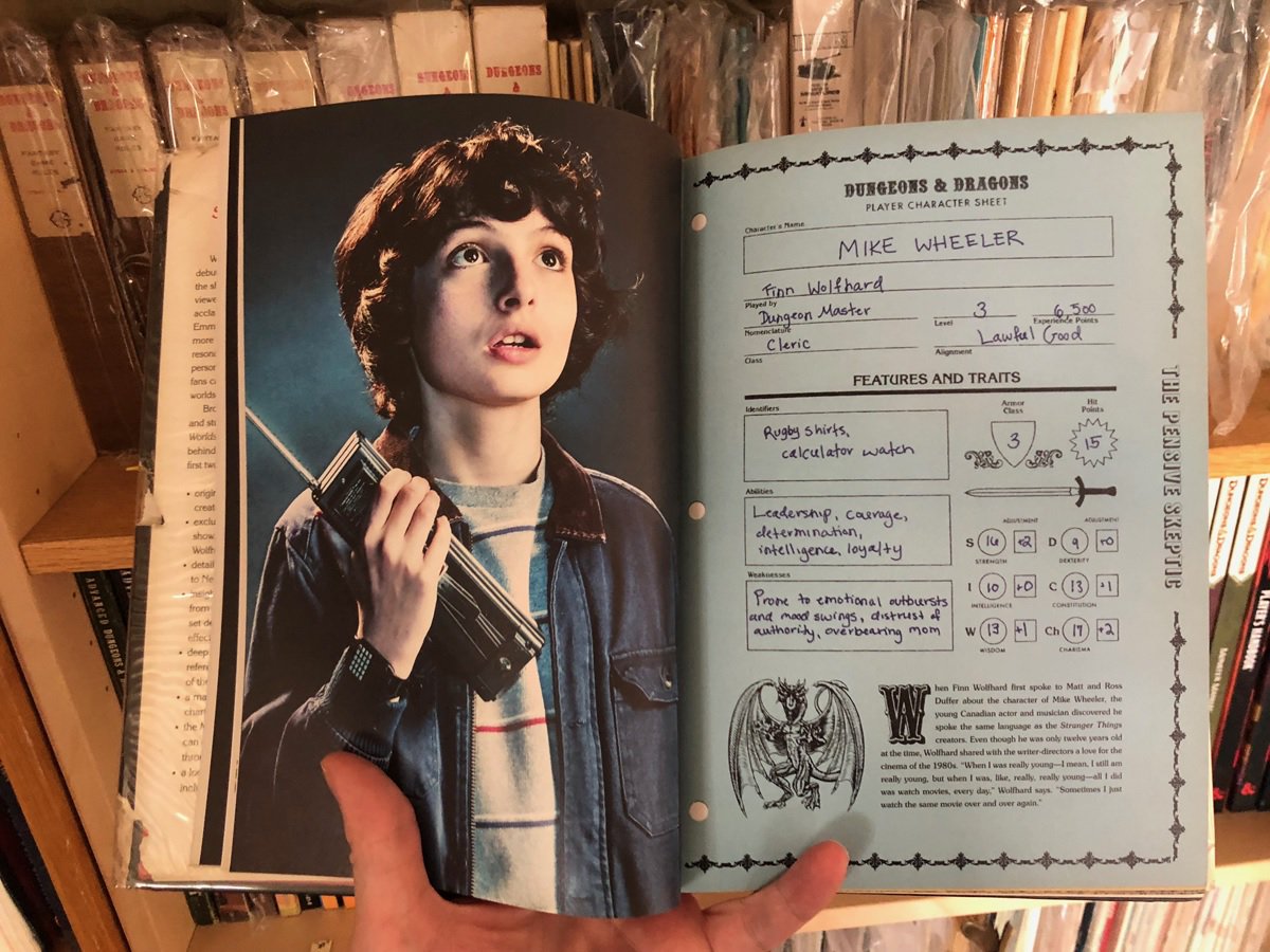 Stranger Things Companion Book Features D&D Character Sheets EN World