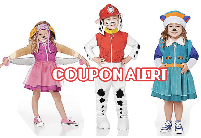 Paw Patrol Halloween Costumes EXCLUSIVE PRINTABLE COUPON!
