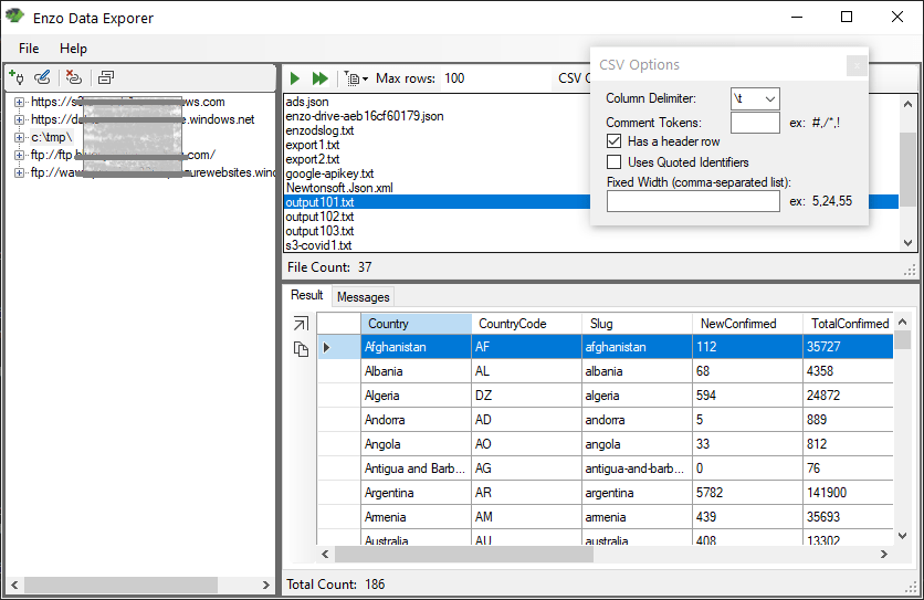 Enzo Unified Read flat files (Parquet, XML, JSON, CSV) in Azure ADLS