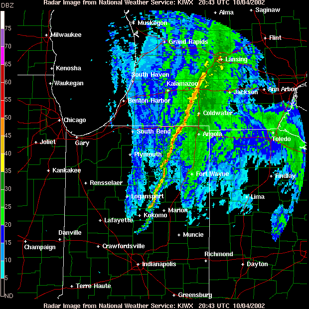 UBC ATSC 201 Meteorology of Storms Radar Storm Image Interpretation