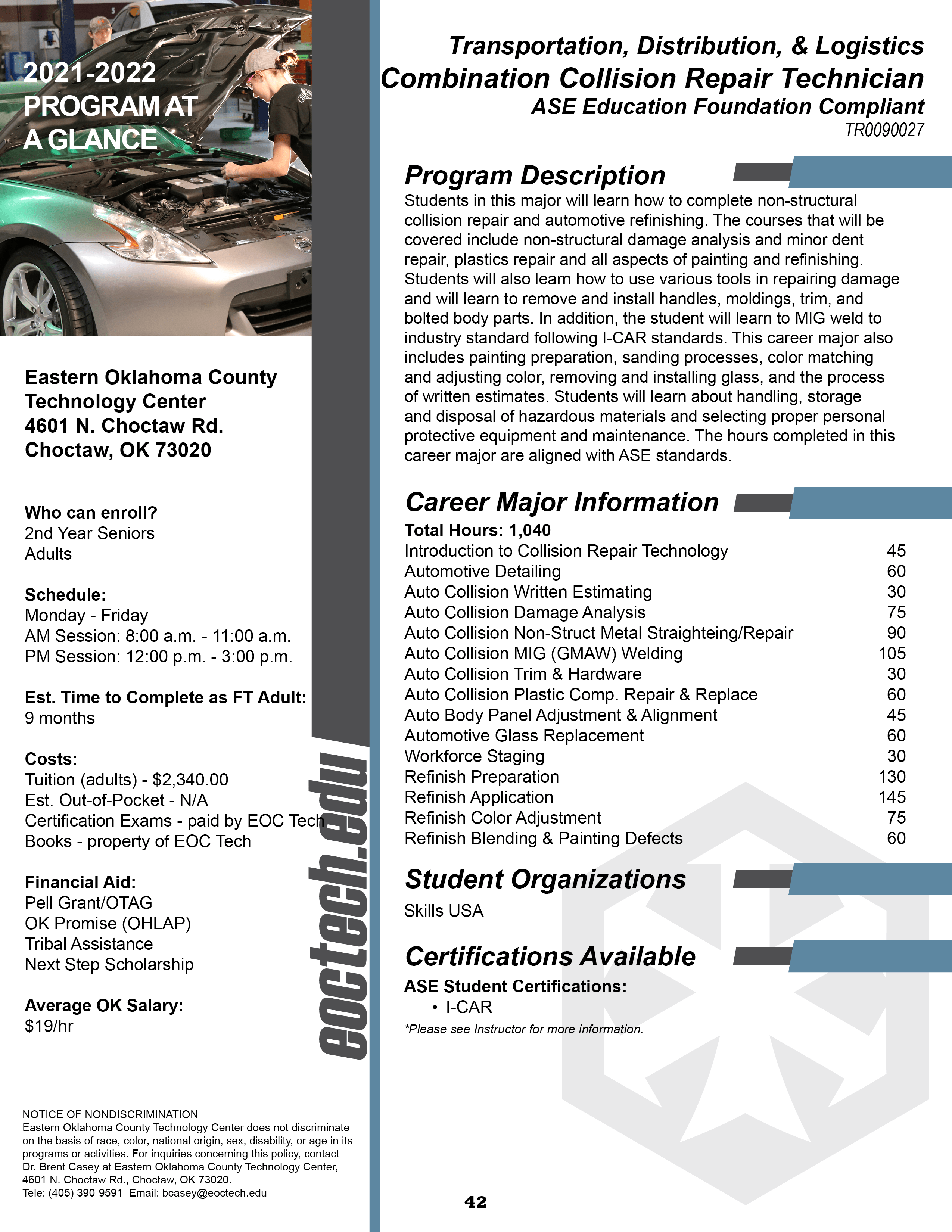 Collision Repair Eastern Oklahoma County Technology Center