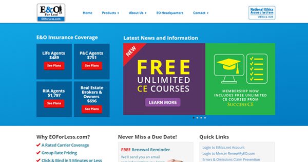 E&O Insurance by EOforLess Errors and Omissions Insurance