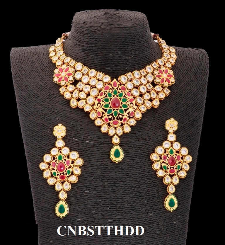 Bridal Kundan Jewellery Designs Artificial Necklace set Manufacturers