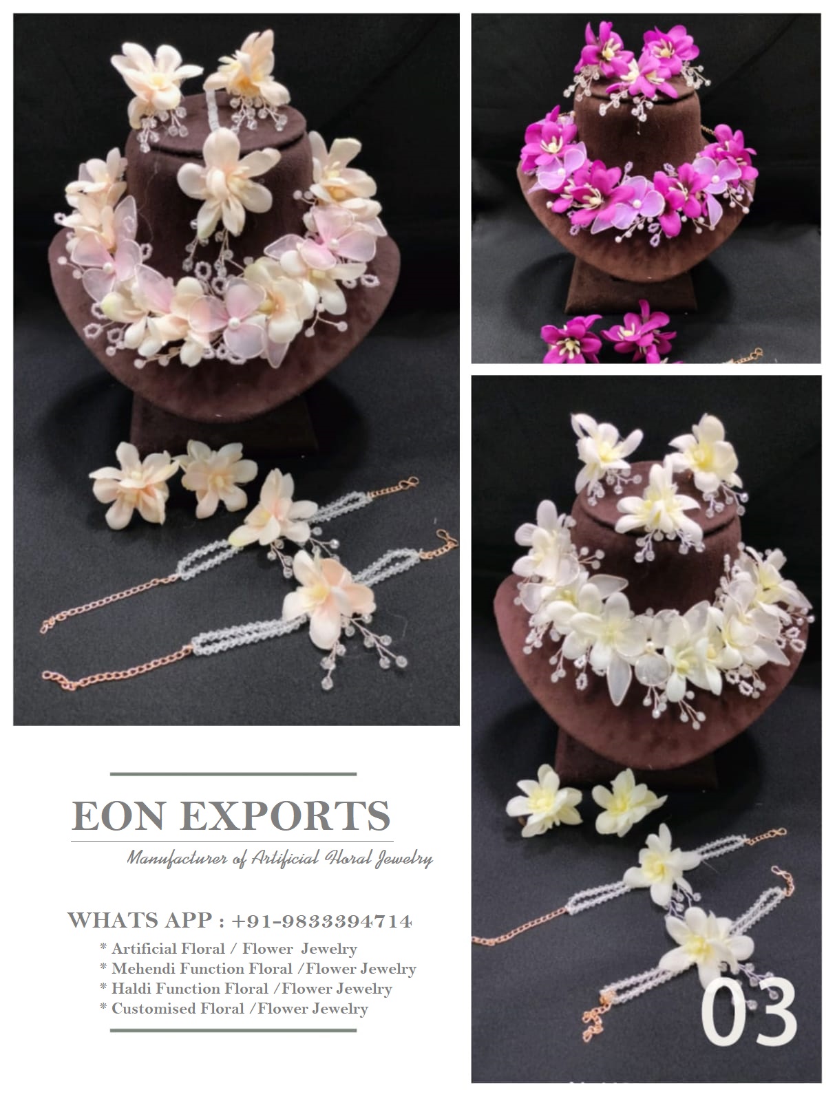 Flower Jewellery In Ahmedabad, Gujarat, India Eon Exports