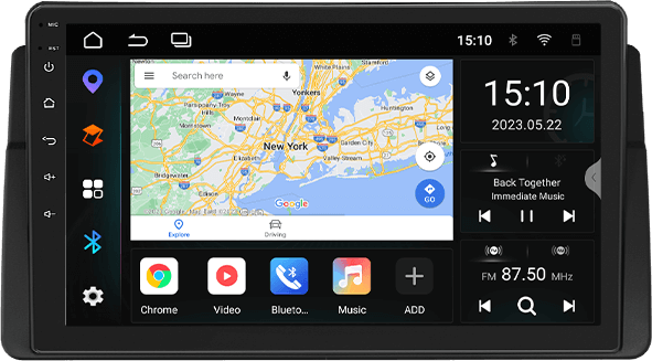 BMW E46 Android 12 CarPlay & Android Auto 32G ROM Car Radio | Eonon