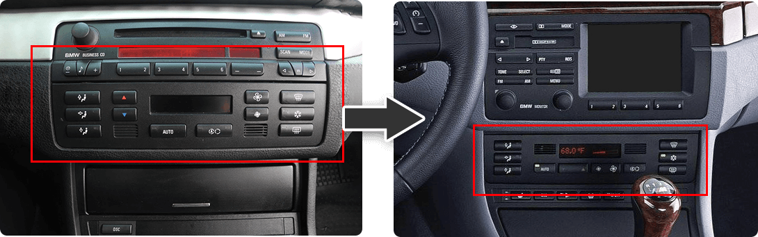 BMW E46 Android 12 CarPlay & Android Auto 32G ROM Car Radio | Eonon