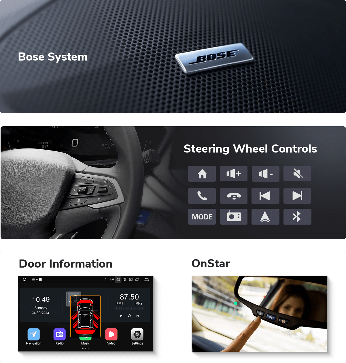 Chevy/GMC Android 13 Apple CarPlay & Android Auto Car Stereo Eonon