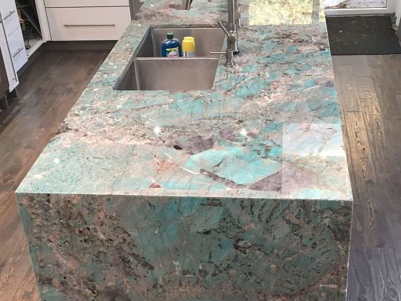 Amazonite Quartzite Kitchen Countertops Slabs Tiles Price Eonyx Factory
