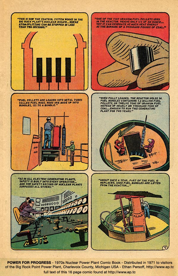 POWER FOR PROGRESS 1971 Nuclear Power Plant Comic Book