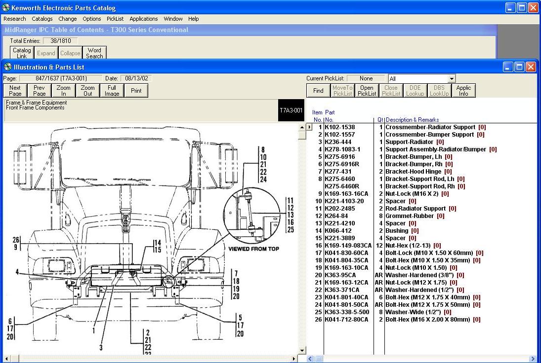 KENWORTH PARTS CATALOGUE