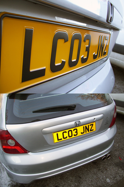 pressed number plates Civinfo
