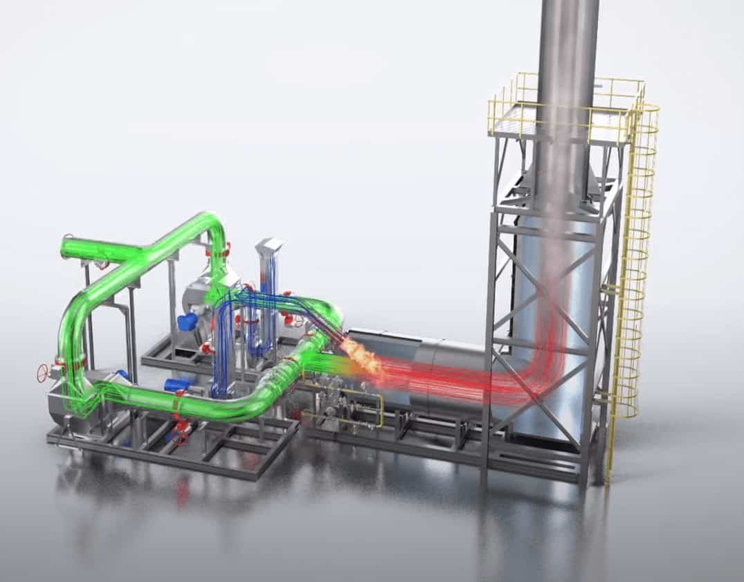 How does a Direct Fired Thermal Oxidizer work