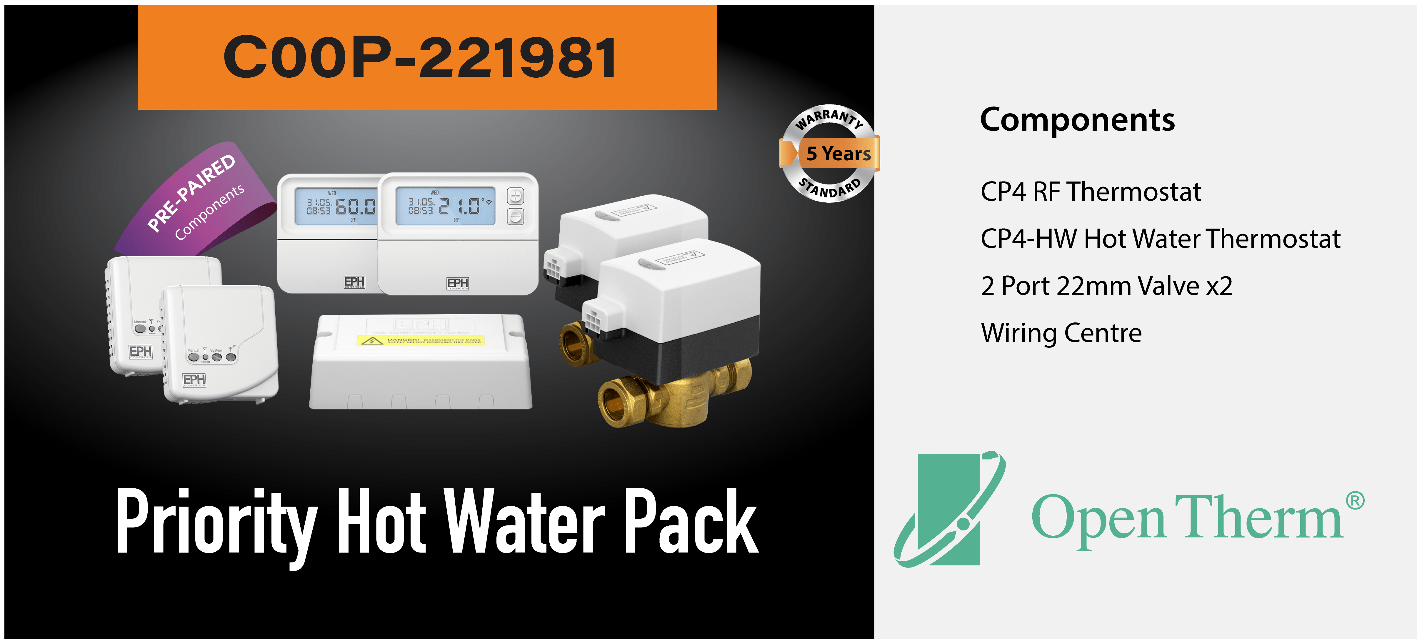 Introducing Priority Hot Water Pack with OpenTherm® EPH Controls