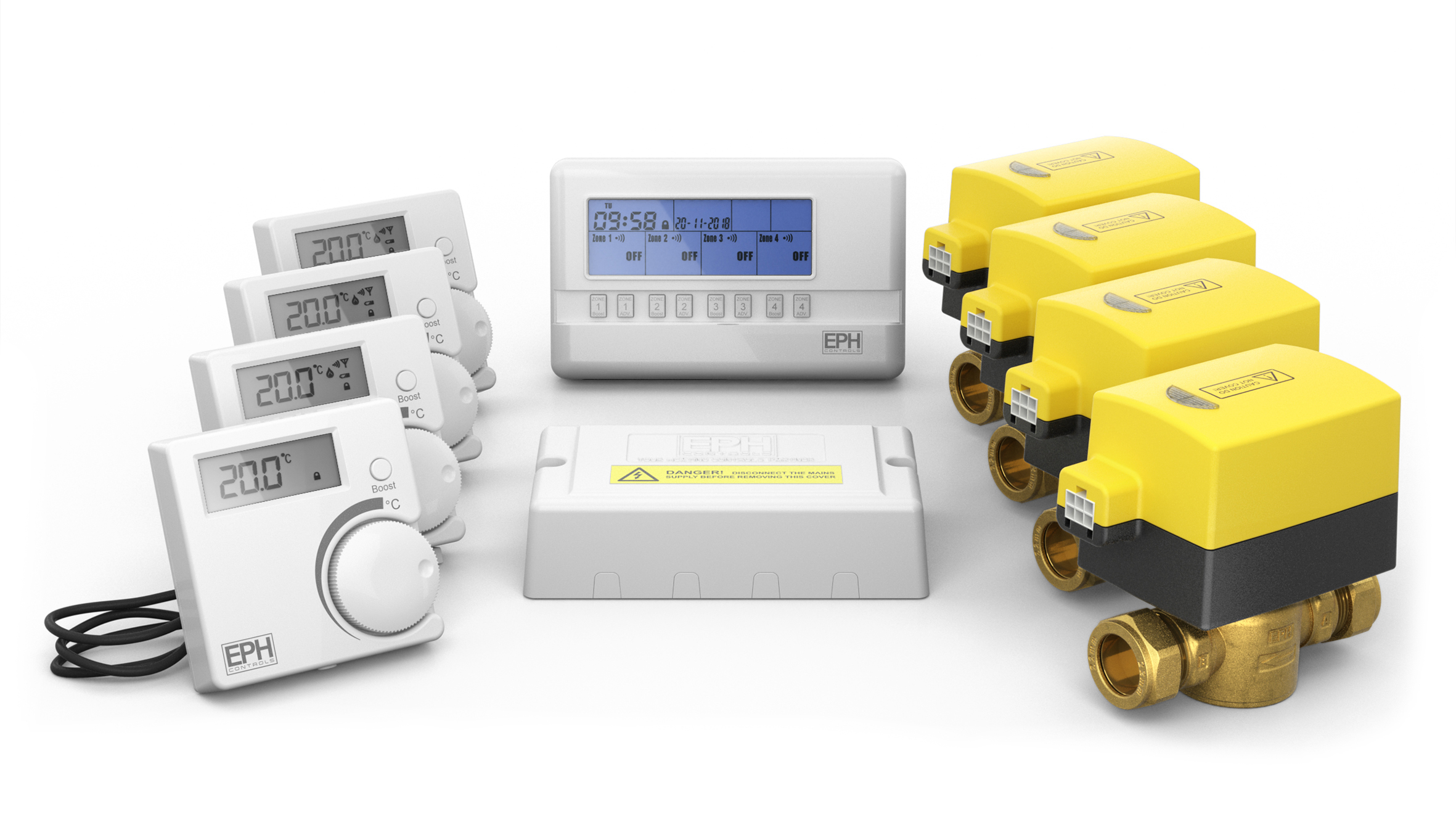 4 Zone RF Heating Control Pack EPH Controls