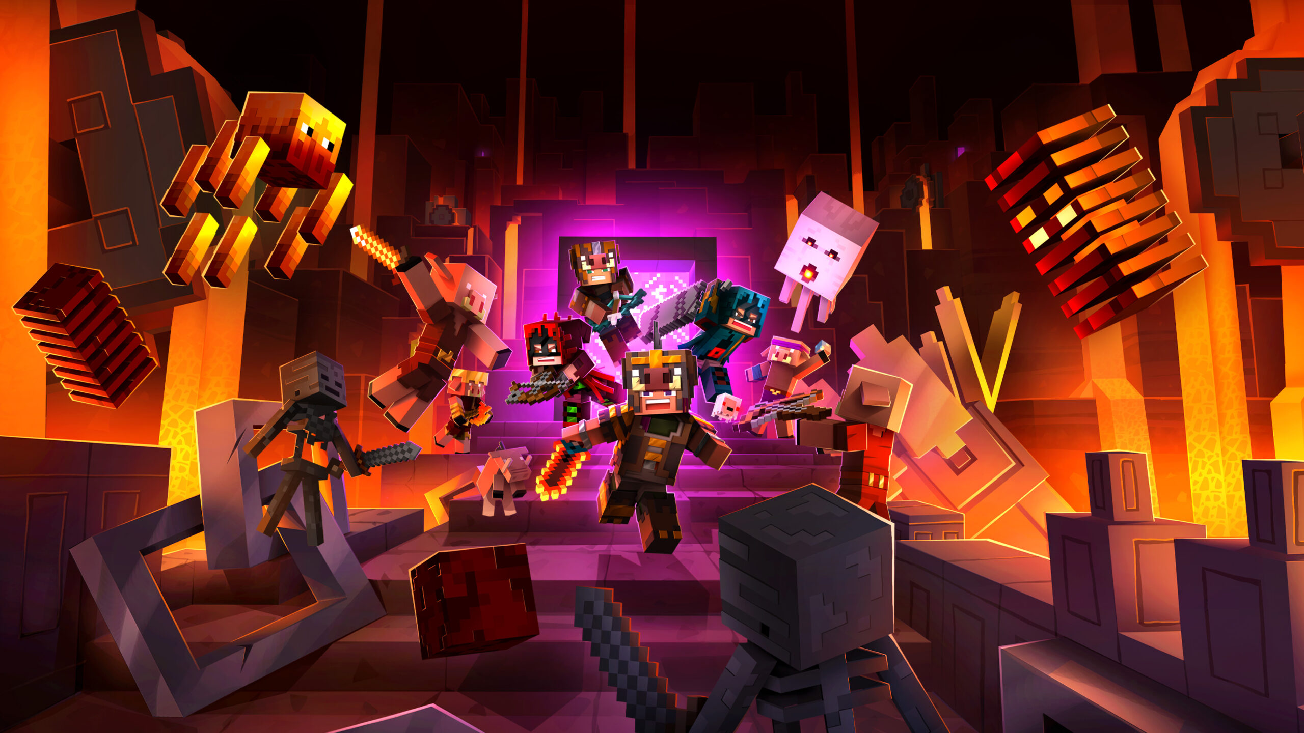 Free Game DLC with Prime Minecraft Dungeons Flames of the Nether