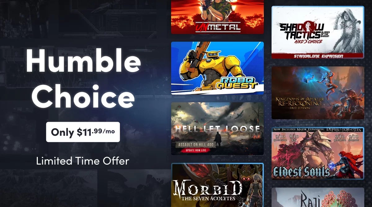 Humble Monthly Bundle November 2022 Epic Bundle