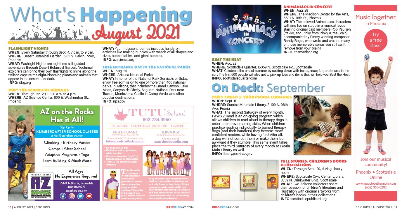 Family Friendly Events in Phoenix in August & September Epic Kids