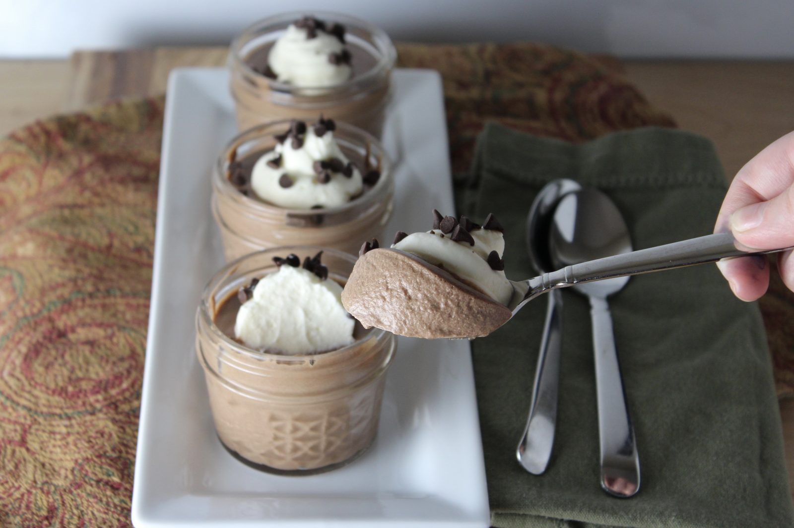 Milk Chocolate Mousse Recipe (Food Processor Version, No Egg