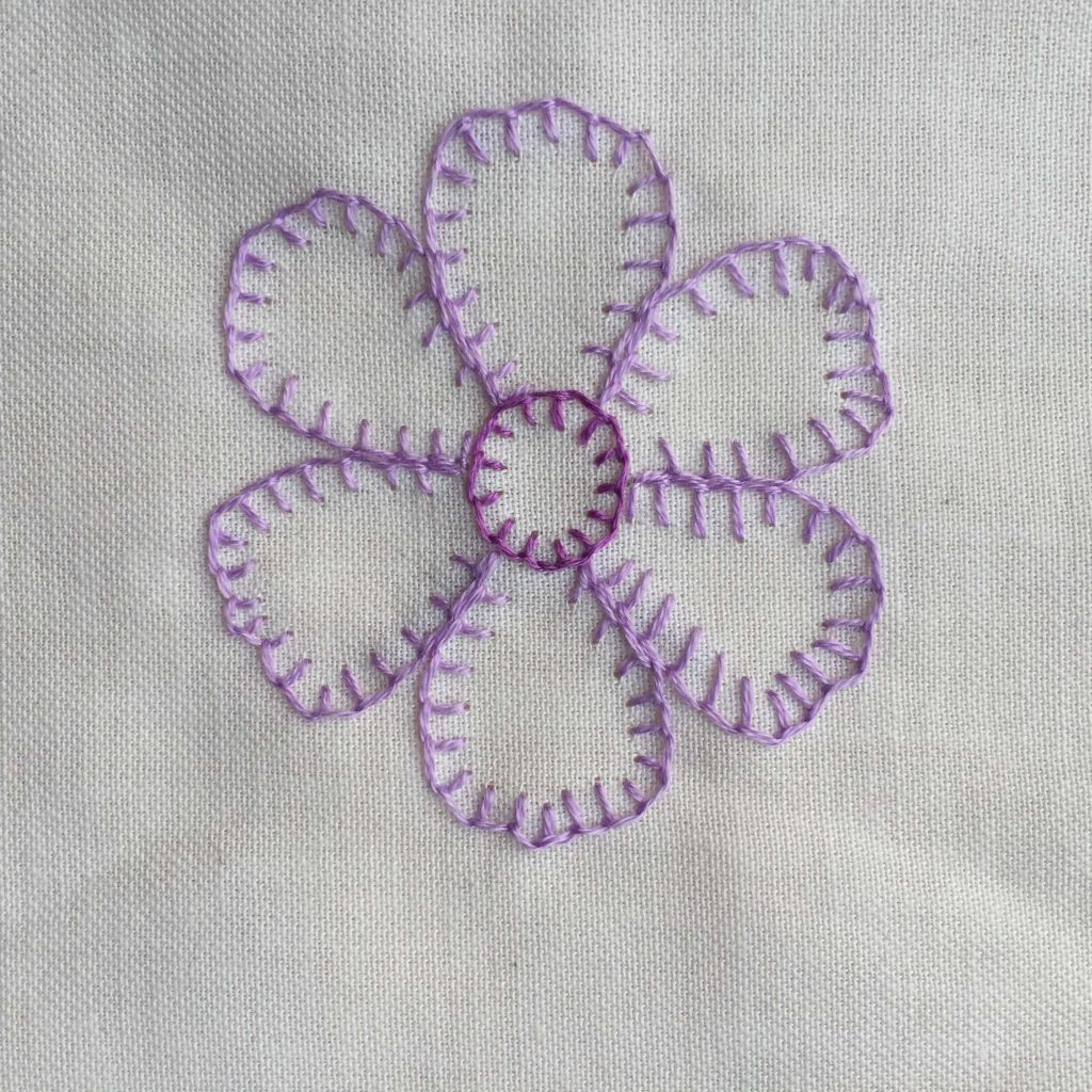blanket stitch tutorial for freestyle embroidery