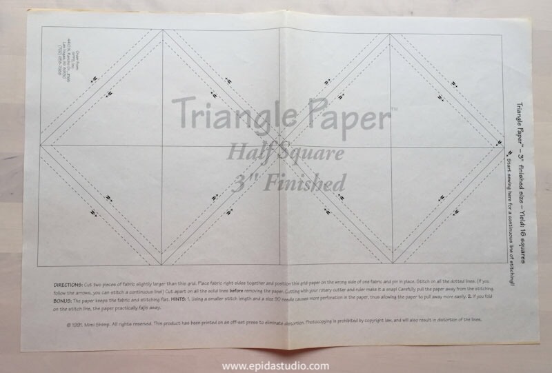 paper piecing half square triangles the quick and easy way