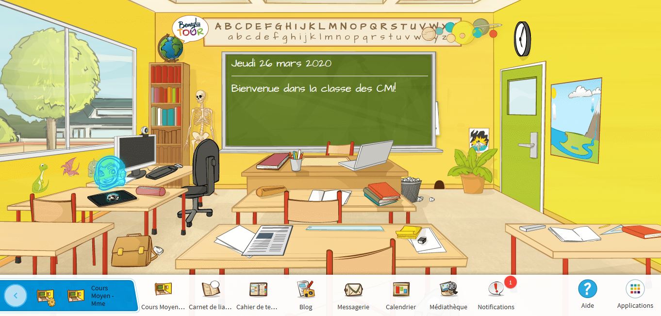 Ecole à la maison l'Espace Numérique de Travail permet