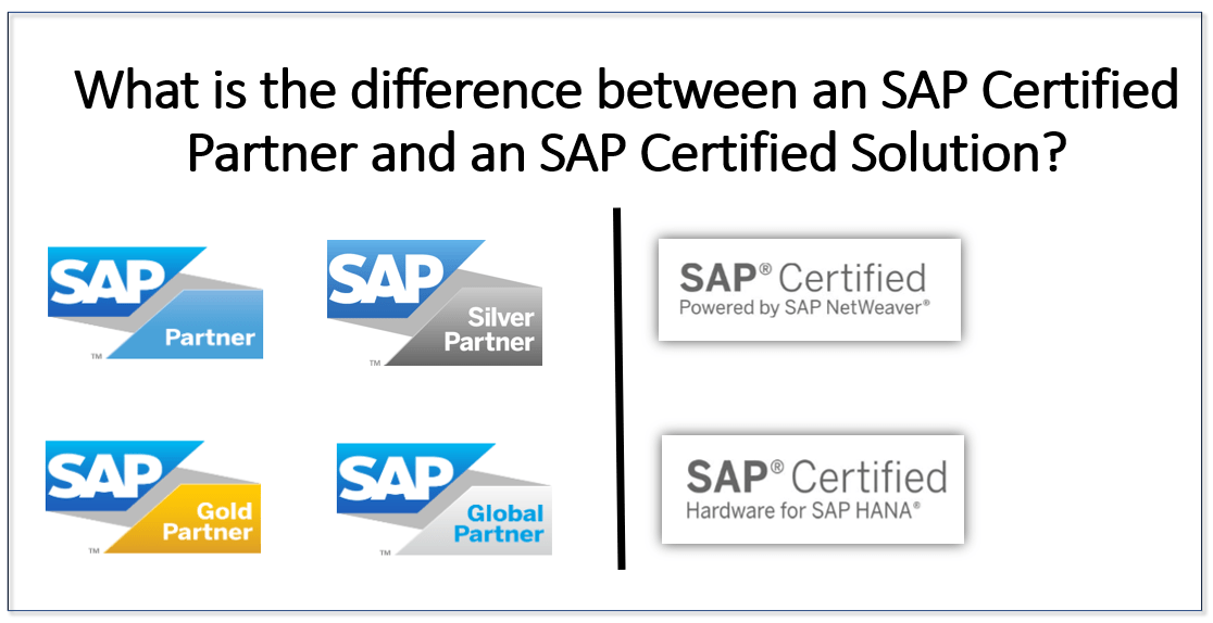 The difference between an SAP Certified Partner and an SAP Certified