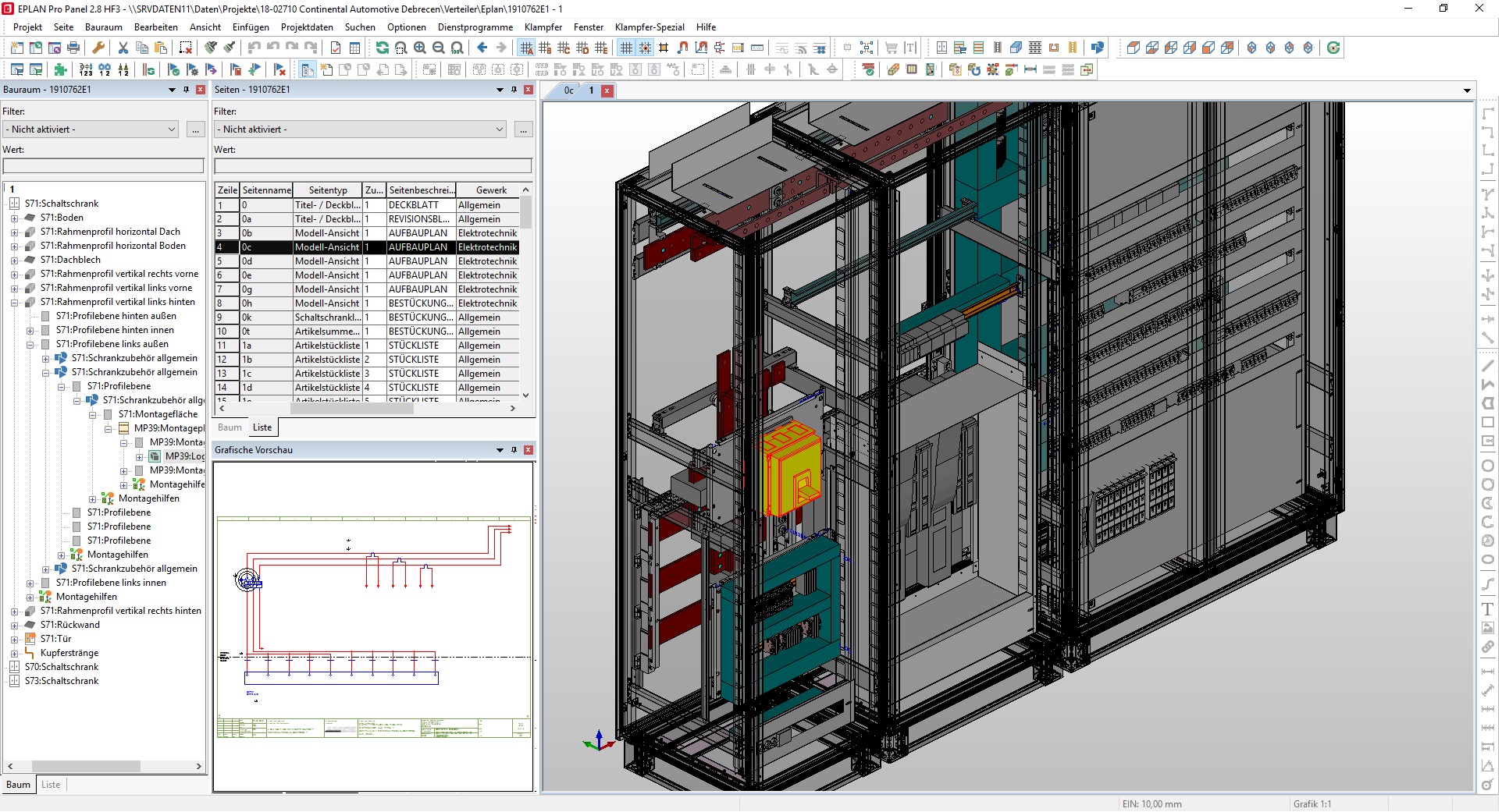 Eplan компоновка шкафа 2d фото