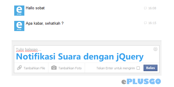 Membuat Notifikasi Suara Facebook dengan jQuery Tutorial