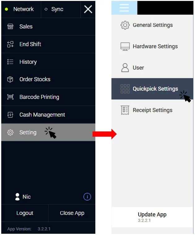 How to add quickpick product(s) EPOS POS System