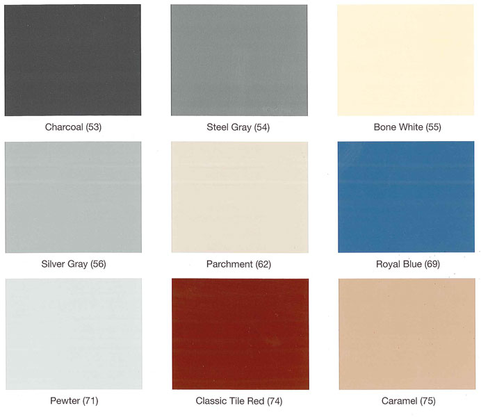 Color Charts Epoxy FloorsHome & Commercial in Carmel, NY Fairfield