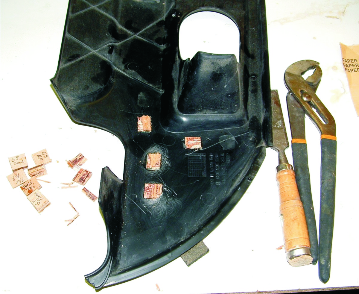 Plastic engine cover repair Epoxyworks