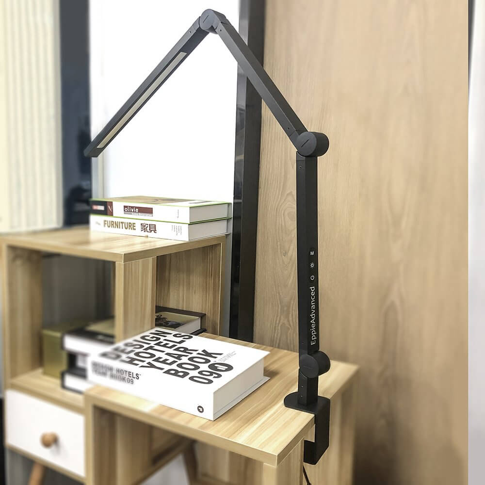 LED Desk Lamp Clamp Style Black EppieBasic