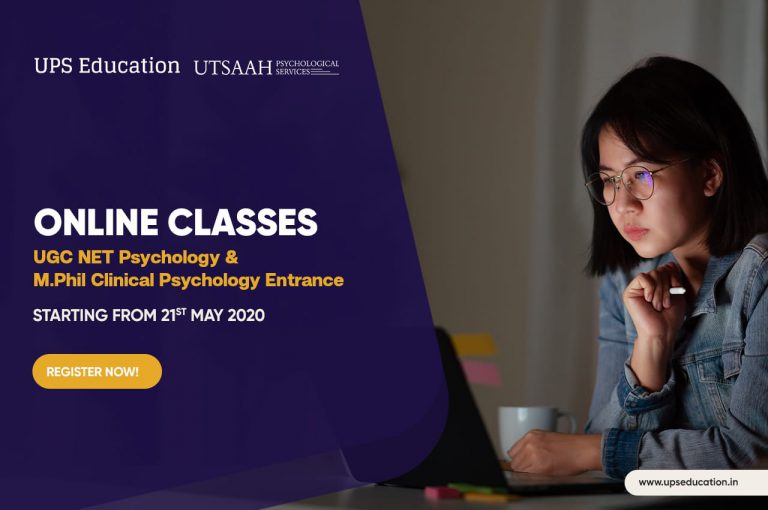 Online Classes for UGC NET JRF Psychology and M.Phil Clinical