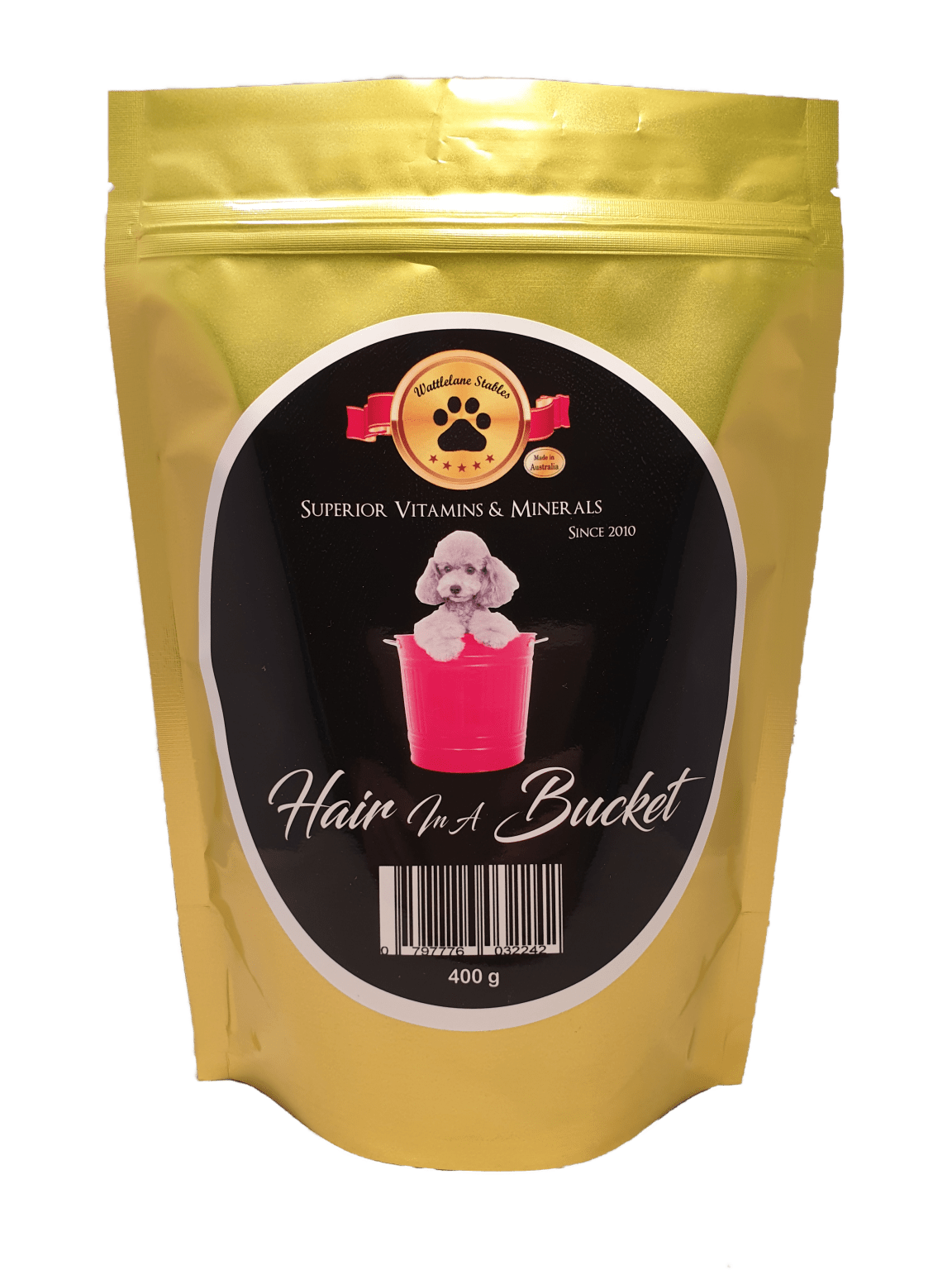 Hair in a Bucket for Dogs