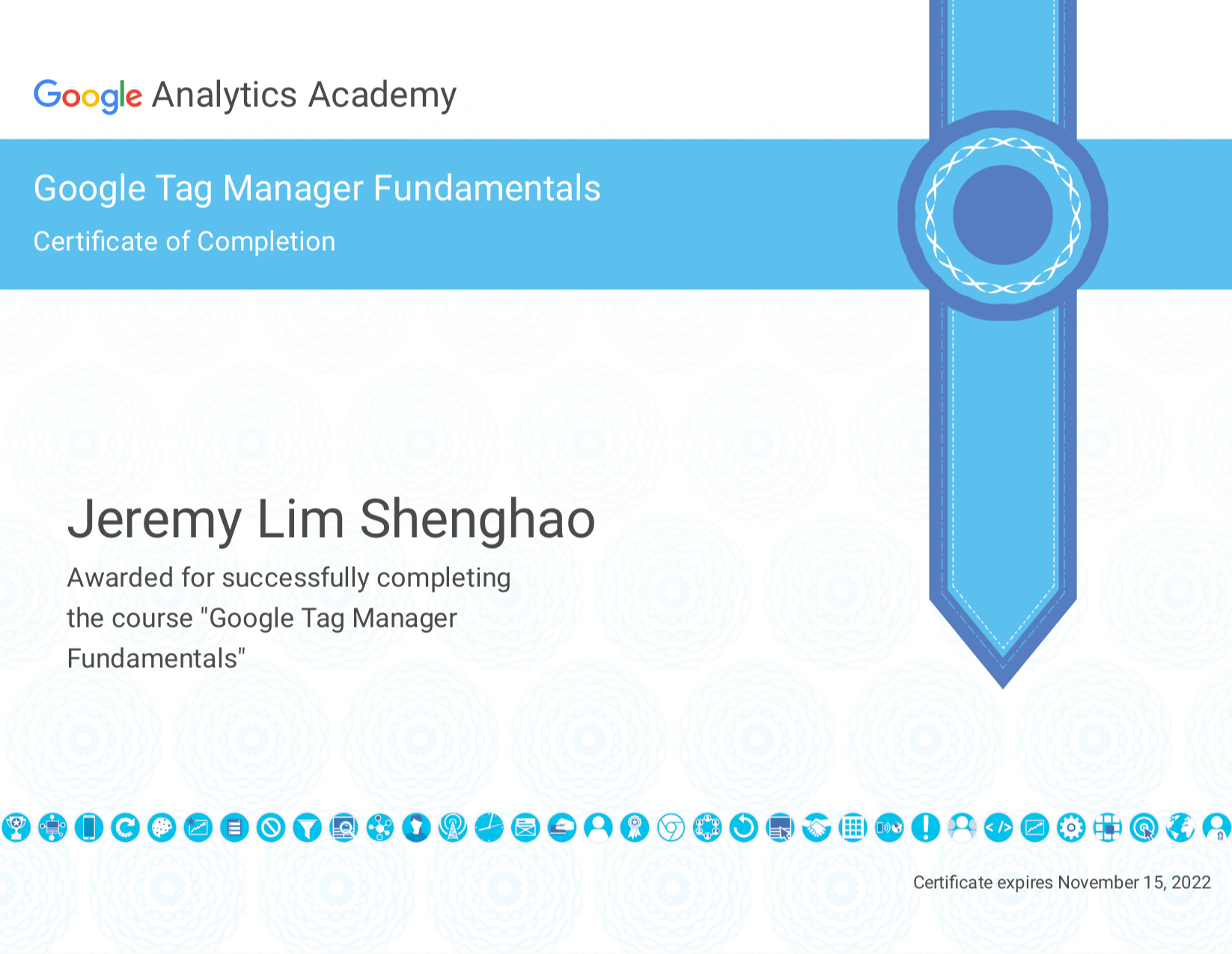 Google Tag Manager Certification Course Academy