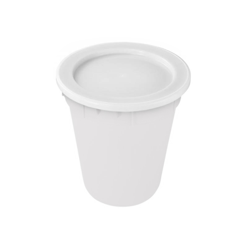 84L Plastic Bucket Round Bin White