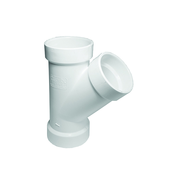 2" SCH 40 PVC DWV WYE H X H X H Equiparts