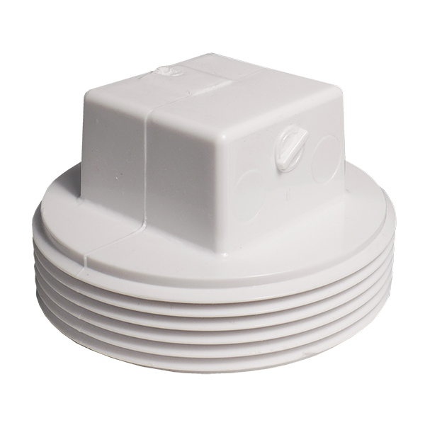 2" SCH 40 PVC DWV PLUG SQUARE HEAD Equiparts